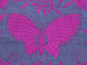 Tenango pink butterfly - 40x40cm