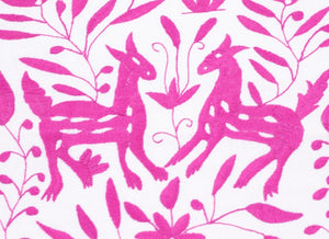 Tenango pink deers - 40x40cm