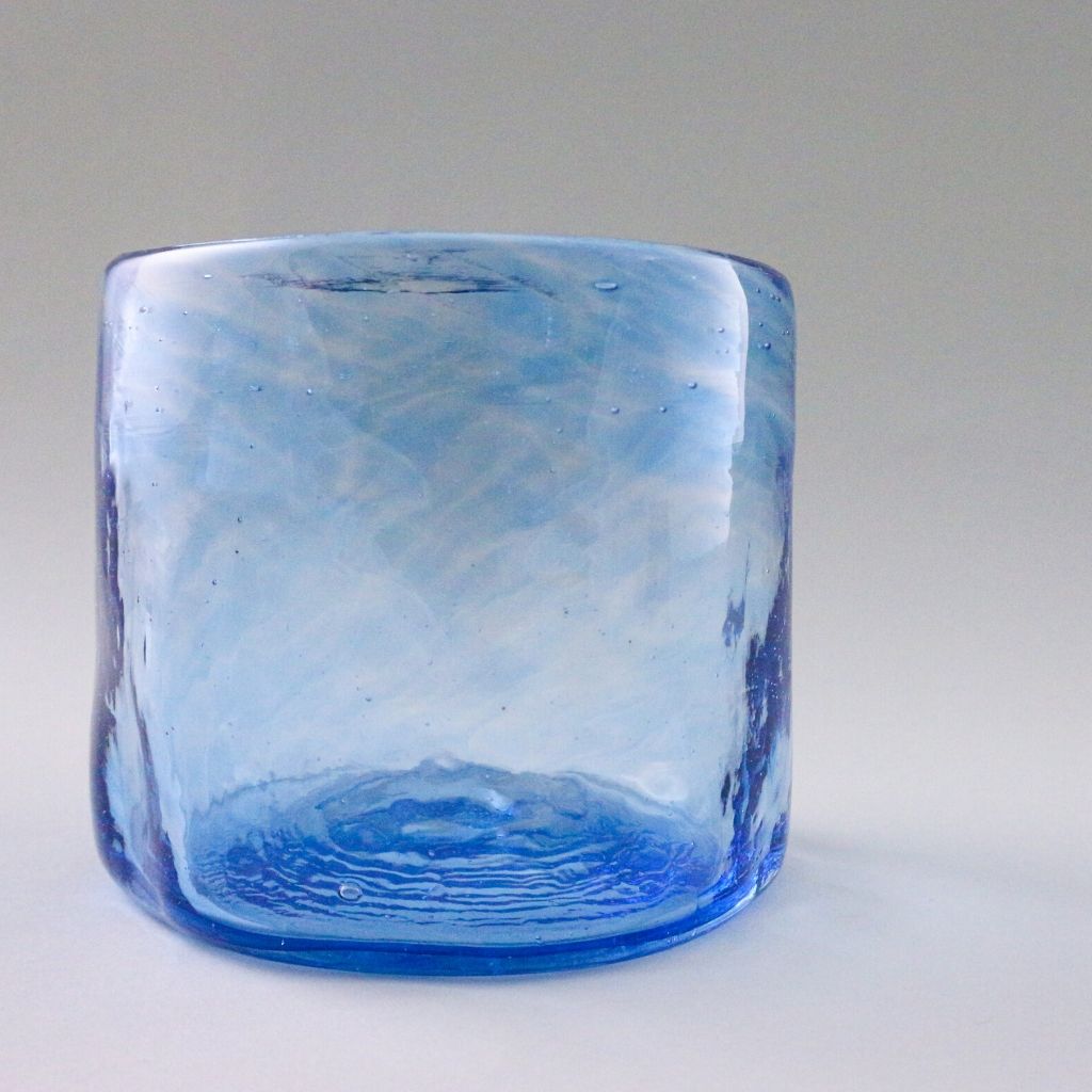 Set of 2 small glasses, blue