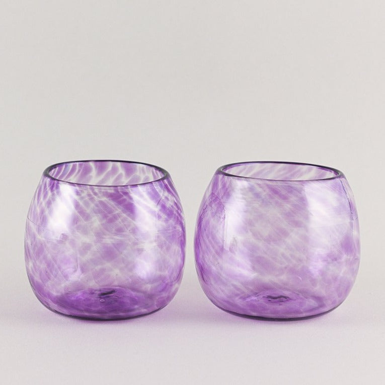 Set of 2 glasses, violet