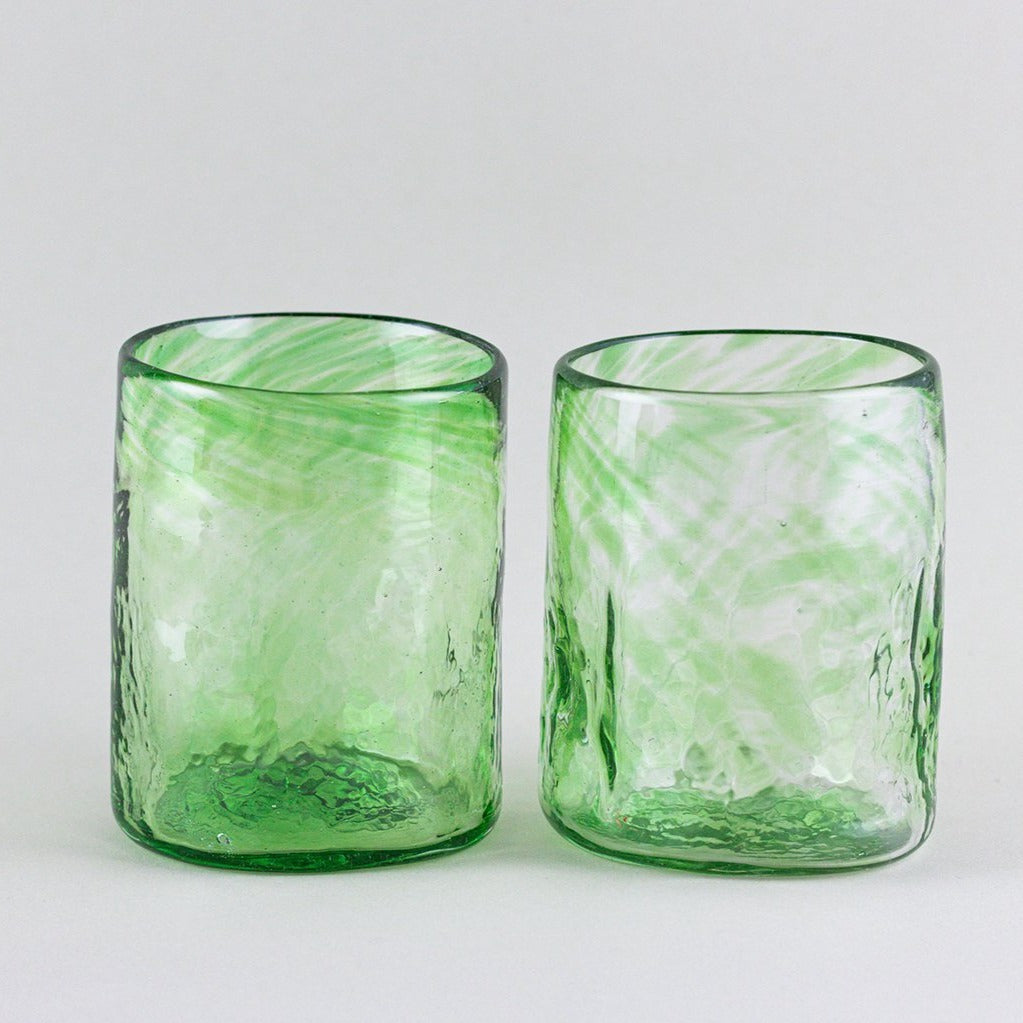 Set of 2 tumblers, green