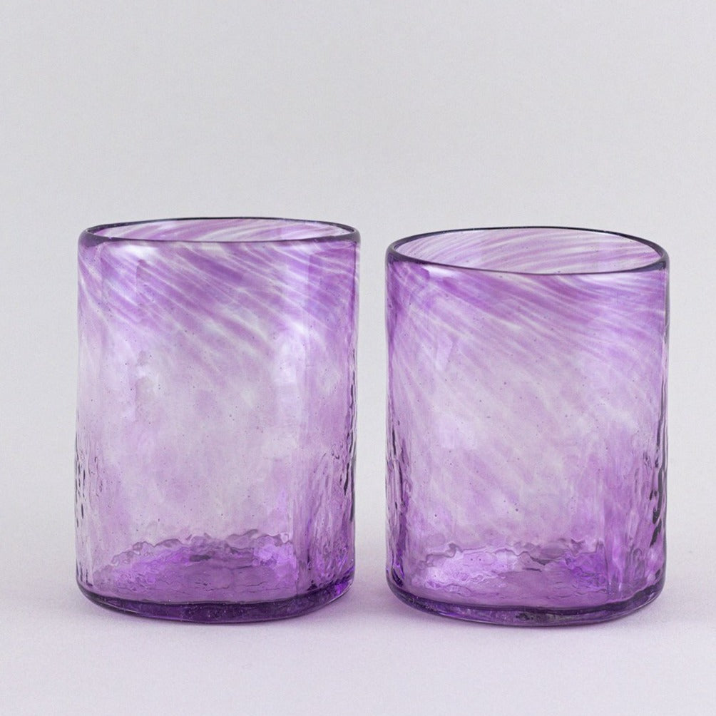 Set of 2 tumblers, violet