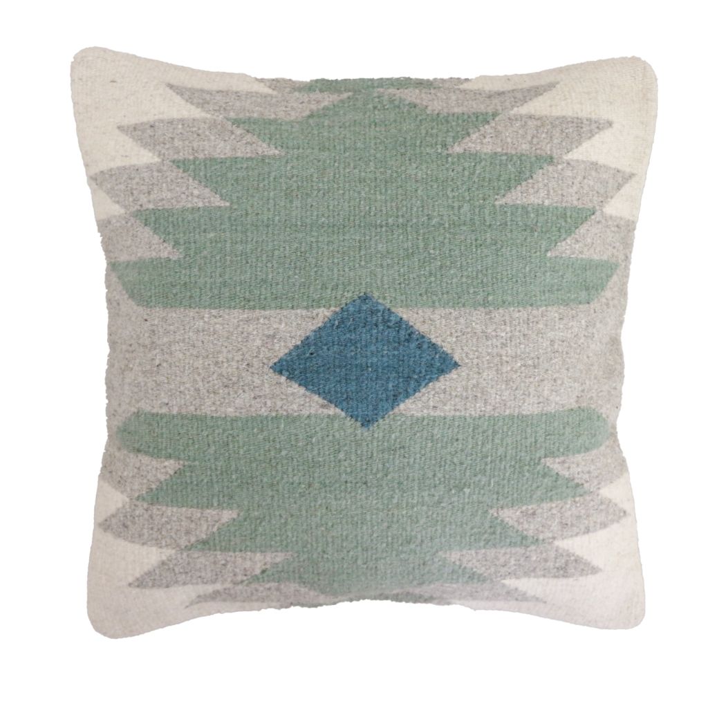 Guié - wool cushion, green